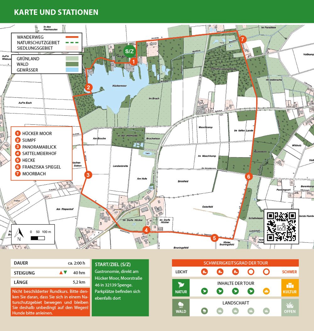 Karte der Wanderroute Mühlenburg und Katzenholz